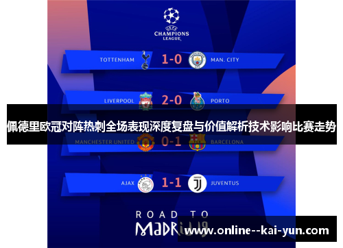 佩德里欧冠对阵热刺全场表现深度复盘与价值解析技术影响比赛走势